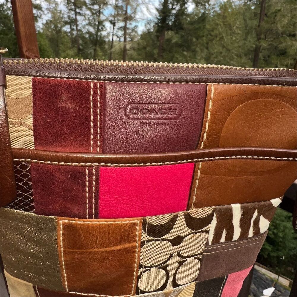 COACH VINTAGE Signature Patchwork Crossbody/Shoulder Bag Limited Edition AUTHNTC - Picture 7 of 13
